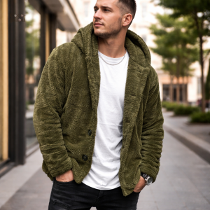 Veste pilou pilou chaude pour homme, confortable et douillette