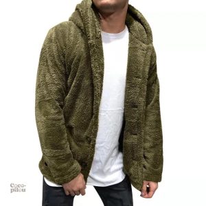 Veste chaude en pilou pilou, style décontracté pour l'hiver