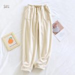 Bas de pyjama en Pilou pour femme, confortable et chaud
