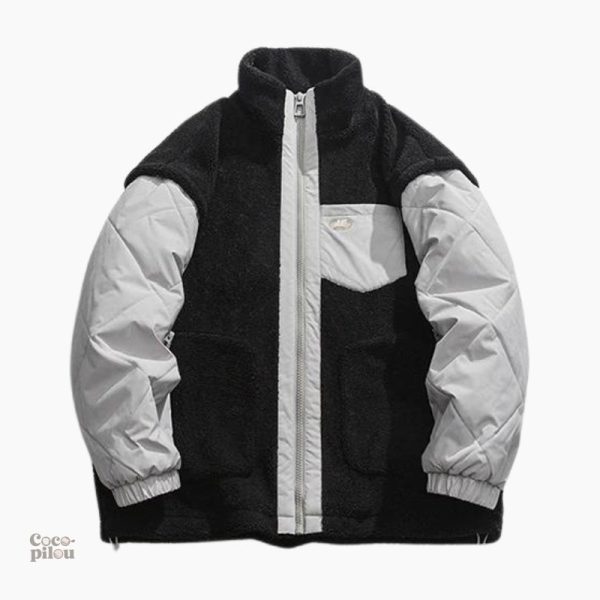 Blouson bouclette femme confortable et tendance