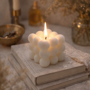 Bougie parfumée pour créer une ambiance relaxante et chaleureuse