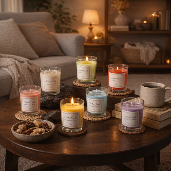 Bougie aromathérapie parfumée pour un moment cocooning