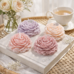 Bougie aromatique fleur pour un coin cocooning apaisant