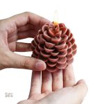 Parfum de forêt avec cette bougie en forme de pomme de pin