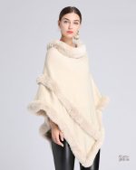 Cape polaire femme confortable et douce pour l'hiver