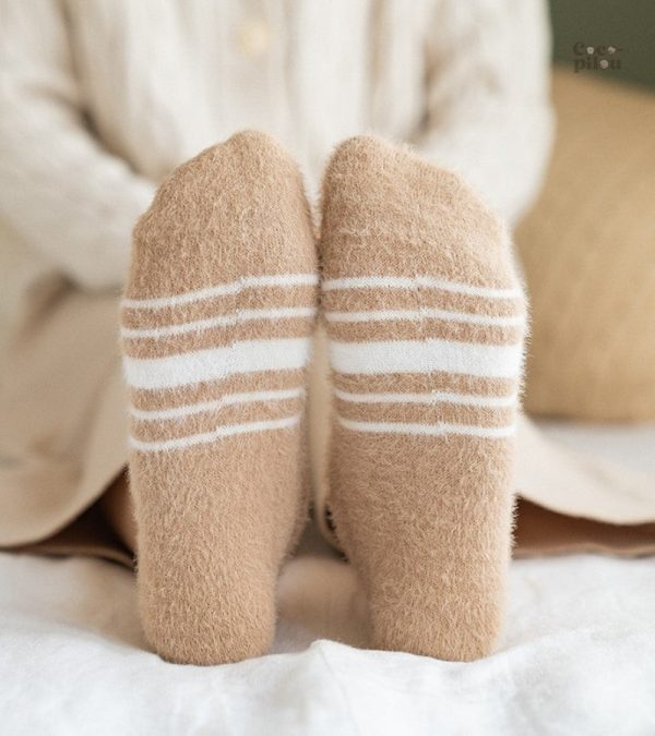 Chaussettes basses beige Pilou Pilou pour femme
