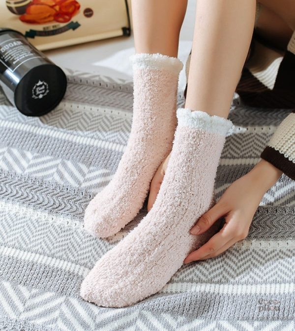 Chaussette femme cocooning idéale pour les soirées d'hiver