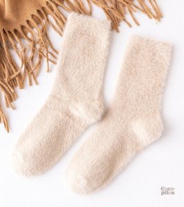 Chaussettes cocooning femme en pilou pilou douces et confortables