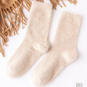 Chaussettes cocooning femme en pilou pilou douces et confortables