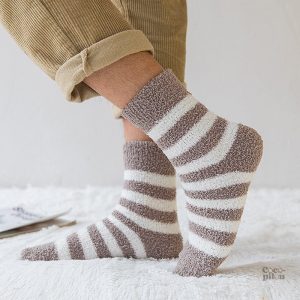 Chaussettes cocooning pour homme, confort douillet
