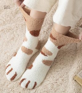 Chaussette en pilou pour un hiver douillet