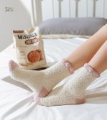Chaussettes en laine pour femme, confort et chaleur