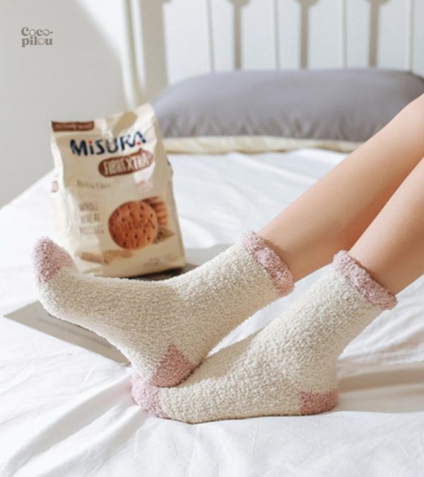 Chaussettes en laine pour femme, confort et chaleur