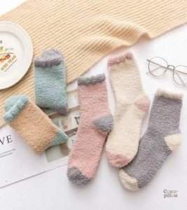 Chaussettes femme en laine, confort douillet assuré
