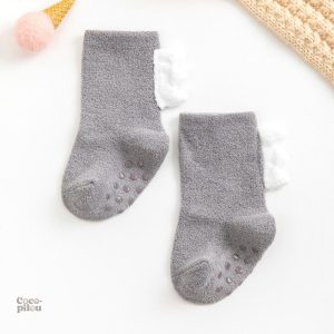 Chaussettes bébé en molleton, protection contre le froid