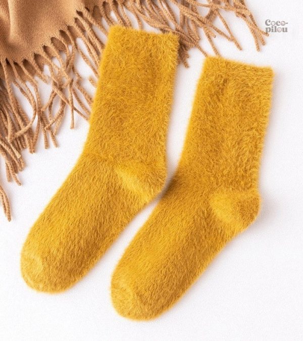 Chaussettes moumoute confortables pour femmes