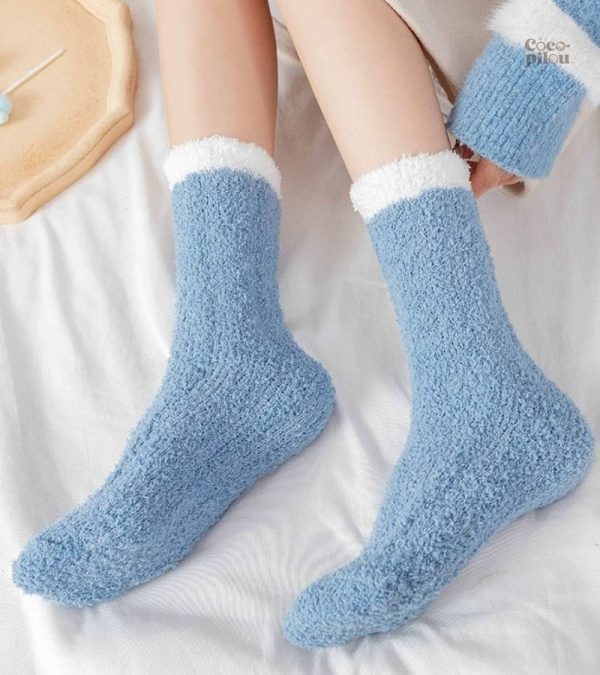 Chaussettes chaudes en motif mouton, idéales pour l'hiver