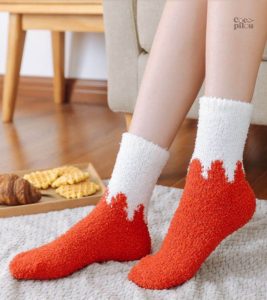 Chaussette peluche Pilou Pilou pour femme, douce et confortable