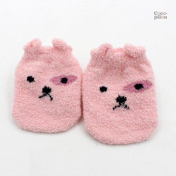 Chaussettes bébé au design tendre et accueillant