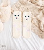 Chaussette Pilou Pilou femme motif chat confortable et douce