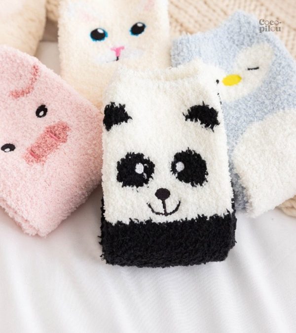 Variantes de chaussettes Pilou Pilou cochon, style amusant et chaleureux