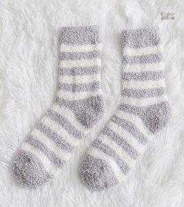 Chaussettes Pilou Pilou gris pour femme, confort et chaleur