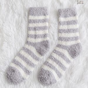 Chaussettes Pilou Pilou gris pour femme, confort et chaleur