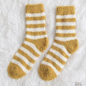 Chaussettes Pilou Pilou jaune pour femme, confort et douceur
