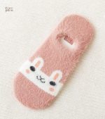 Chaussettes douces Pilou Pilou femme, design lapin rose