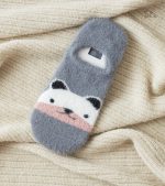 Chaussettes Pilou Pilou panda gris pour femme
