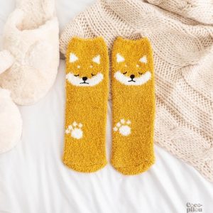 Chaussettes Pilou Pilou femme motif renard doux et confortable