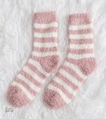 Chaussette Pilou Pilou rose pour femme, douce et confortable