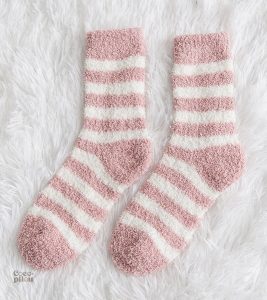 Chaussette Pilou Pilou rose pour femme, douce et confortable
