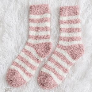 Chaussette Pilou Pilou rose pour femme, douce et confortable