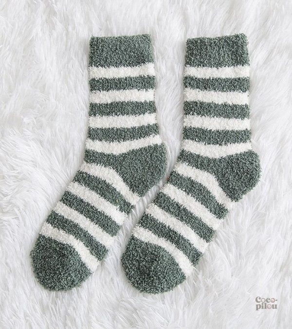 chaussette-pilou-pilou-vert-1 Chaussettes Pilou Pilou vert pour femme, confort et douceur