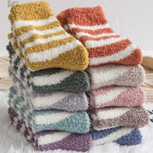 Chaussettes vertes Pilou Pilou, style décontracté et chaleureux