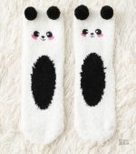 Chaussettes chaudes en polaire, style Pilou Pilou pour femmes