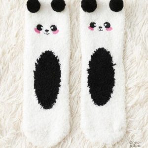 Chaussettes chaudes en polaire, style Pilou Pilou pour femmes
