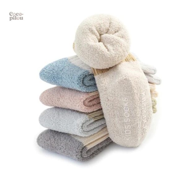 Accessoire bébé : chaussette polaire antidérapante