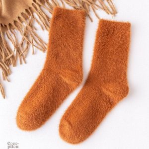 Chaussettes sherpa douces et confortables pour femmes