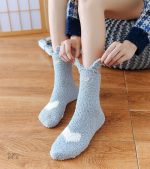 Chaussettes chaudes rigolotes Pilou Pilou pour femme