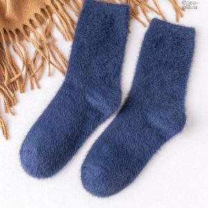 Chaussettes cocooning en moumoute pour femme