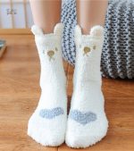 Chaussettes polaire douces pour femmes