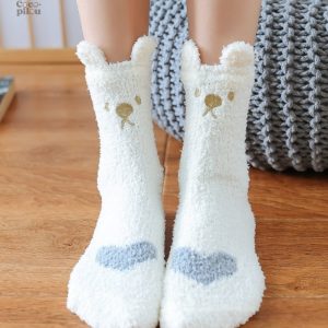 Chaussettes polaire douces pour femmes