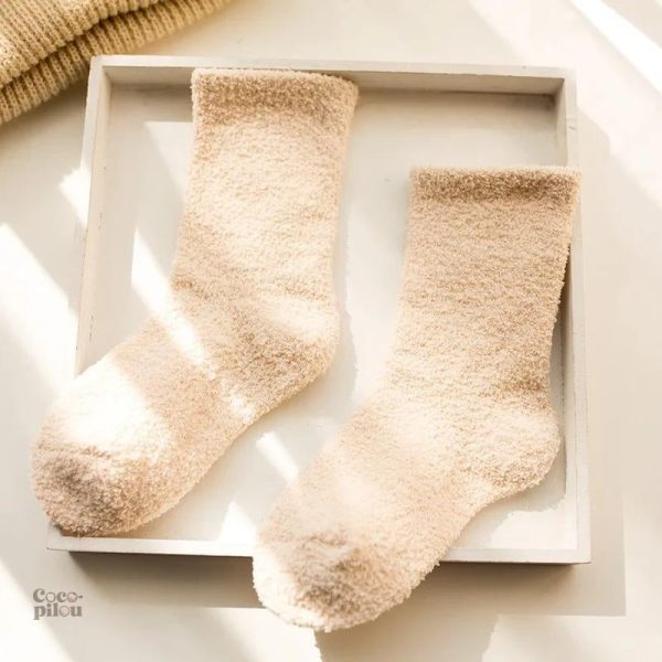 Chaussettes Pilou Pilou crème pour enfant
