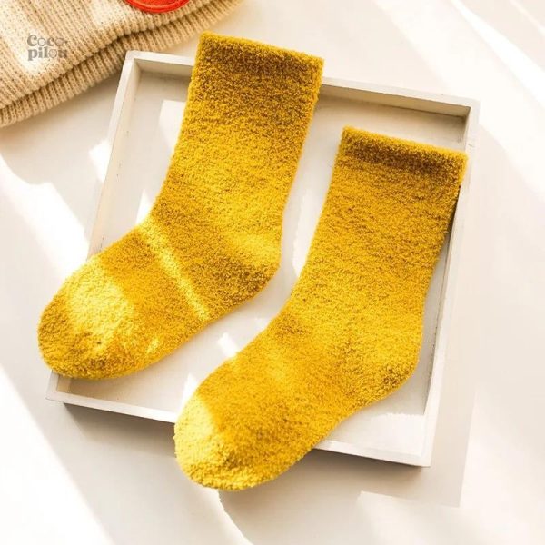 Chaussettes Pilou Pilou jaunes pour enfant