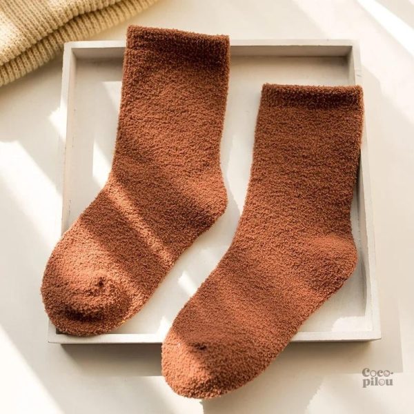 Chaussettes marron Pilou Pilou pour enfant