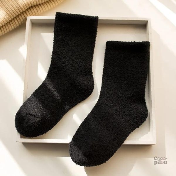 Chaussettes Pilou Pilou noires pour enfant