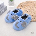 Chausson bébé garçon antidérapant en pilou polaire