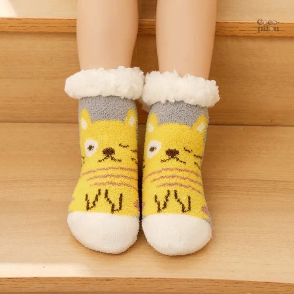 Chausson chaussette bébé Pilou Pilou en tissu doux et confortable